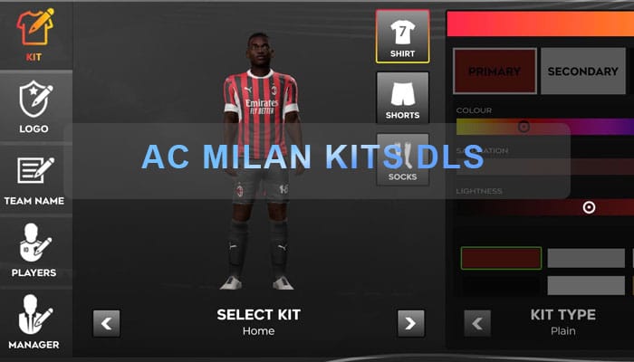 ac milan kits dls