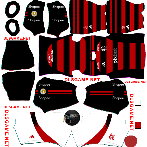 Flamengo Home1 Kit 2025 26 DLS 26