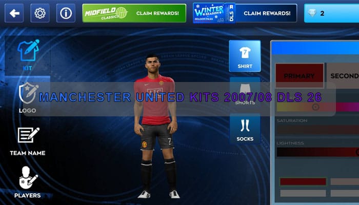 Manchester United Kits 2007 08 DLS 26