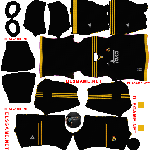 Real Madrid 2000 2001 Away Kit DLS 26