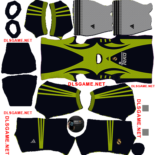 Real Madrid 2000 2001 GK Kit DLS 26