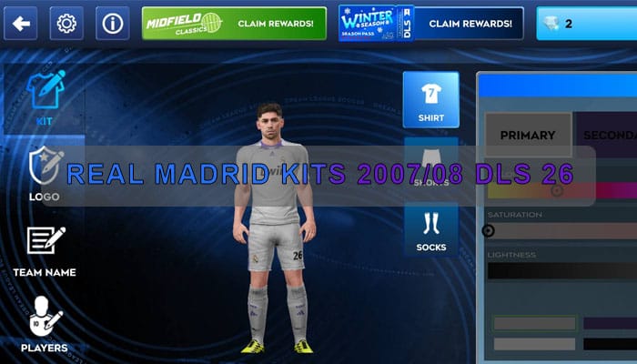 Real Madrid Kits 2007 08 DLS 26