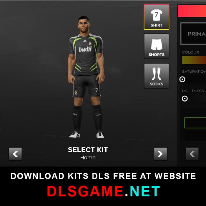 real madrid away kit 2009 10 ingame DLS 26