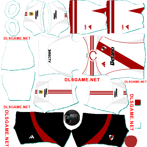 River Plate Home Kit 2025 26 DLS 26