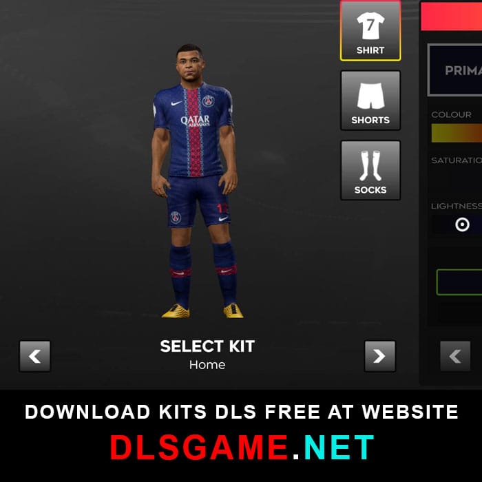 psg home kit 25 26 ingame DLS 26