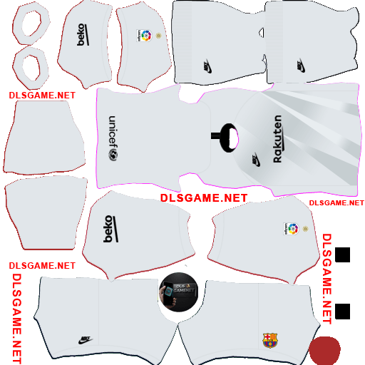Barcelona GK3 Kit 2019 20 DLS 26
