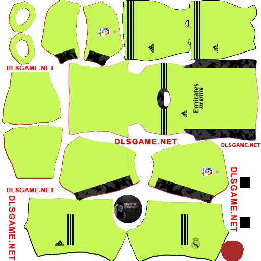 Real Madrid GK3 Kit 2020 21 DLS 26