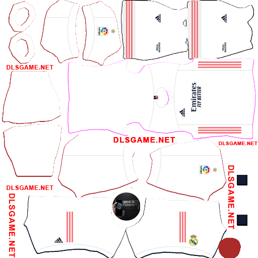 Real Madrid Home Kit 2020 21 DLS 26
