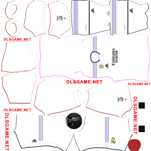 Real Madrid Home Kit 2022 23 DLS 26