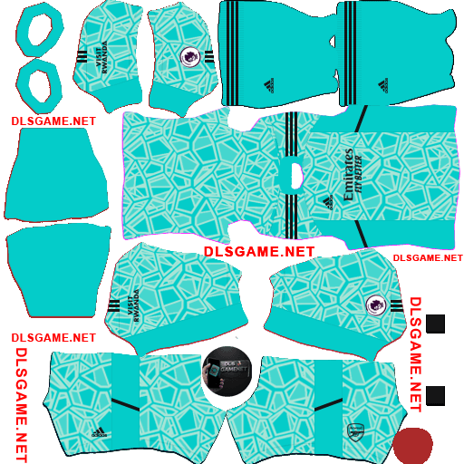 Arsenal GK2 Kit 2022 23 DLS 26