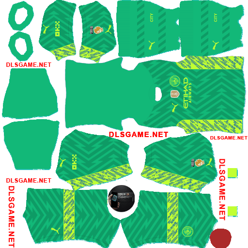 Manchester City GK1 Kit 2023 24 DLS 26