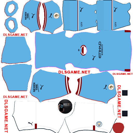 Manchester City Home Kit 2022 23 DLS 26