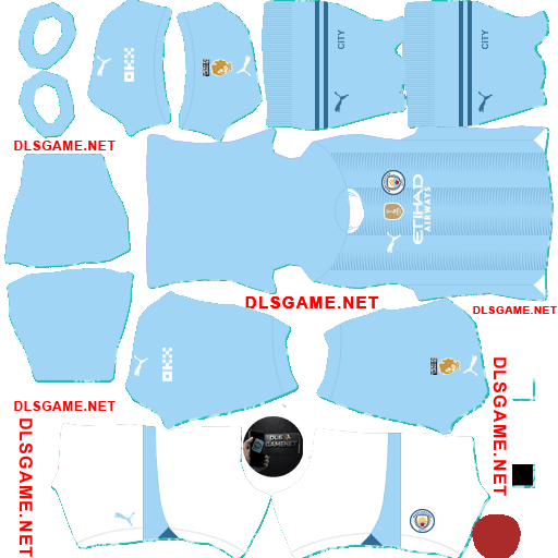 Manchester City Home Kit 2023 24 DLS 26