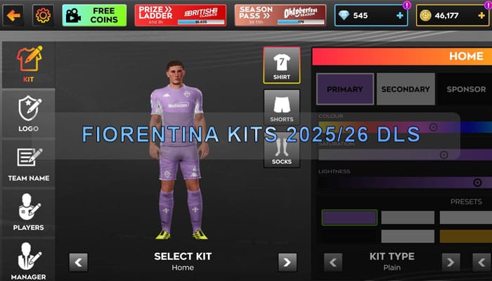 Fiorentina Kits 2025 26 DLS