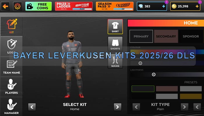 Bayer Leverkusen Kits 2025 26 DLS