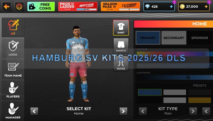 Hamburg SV Kits 2025 26 DLS