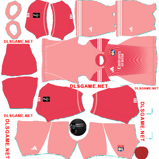Olympique Lyon GK3 Kit 2025 26 DLS 26
