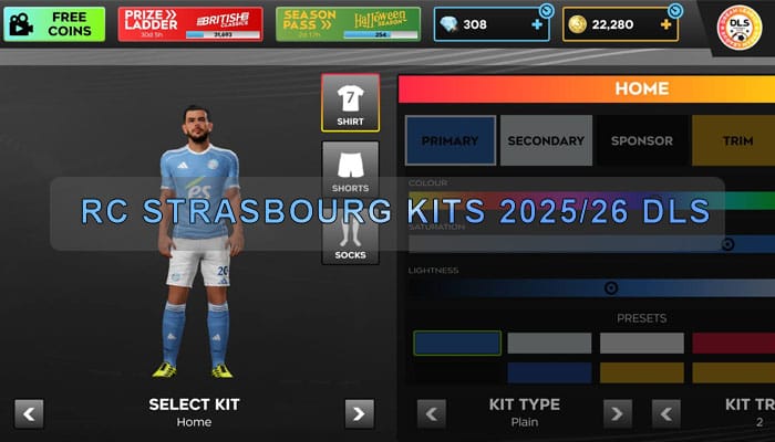 RC Strasbourg Kits 2025 26 DLS