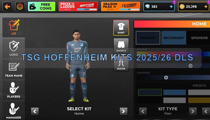 TSG Hoffenheim Kits 2025 26 DLS