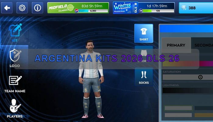 Argentina Kits 2026 DLS 26 (World Cup)