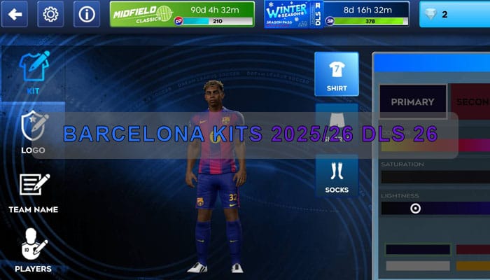 barcelona kits 2025 26 dls 26