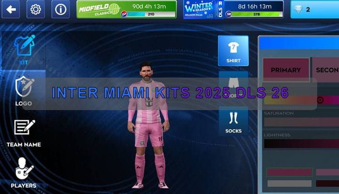 inter miami Kits 2025 DLS 26