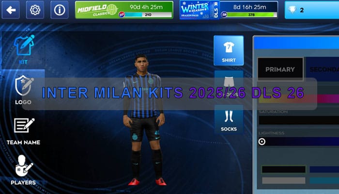 inter milan Kits 2025 26 DLS 26
