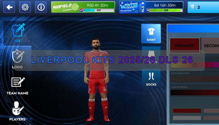 liverpool Kits 2025 26 DLS 26