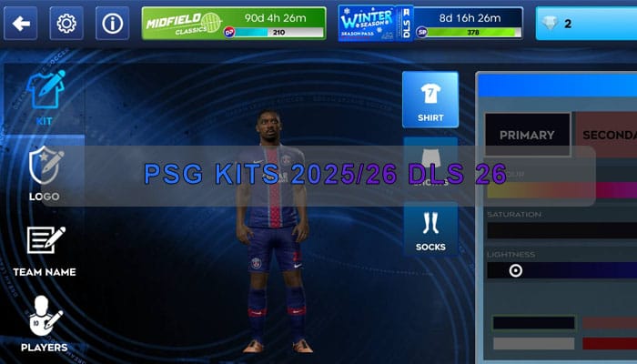 psg Kits 2025 26 DLS 26