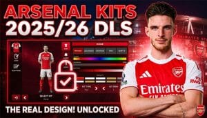 Arsenal kits 2025 26 dls