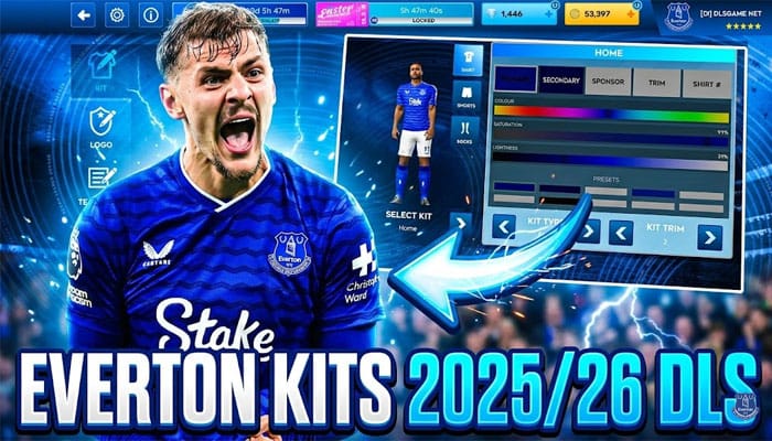 Everton Kits 2025 26 DLS